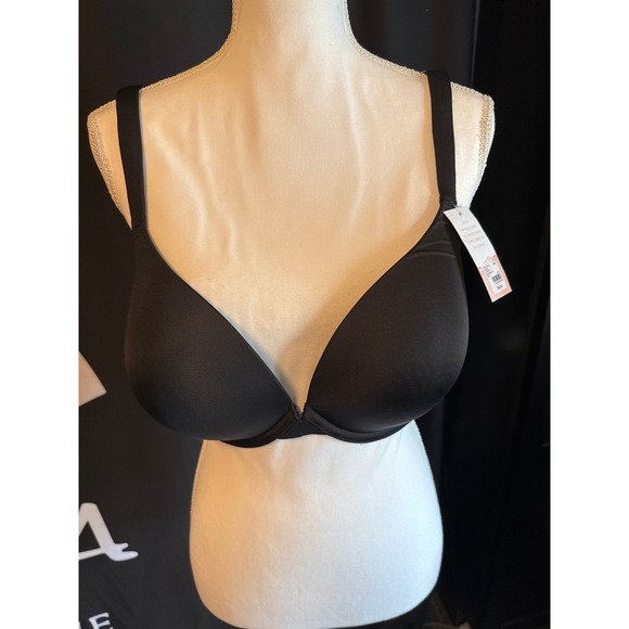 Cacique Other - Cacique Boost Plunge Bra Black The Modern Collection 42D Underwire 5513 NEW